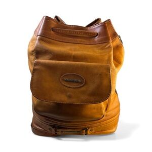 Vintage Unisex Kalahari Genuine Leather One Shoulder Backpack